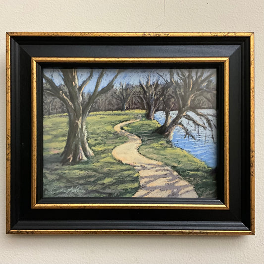 Spring Walk - Original Framed Pastel