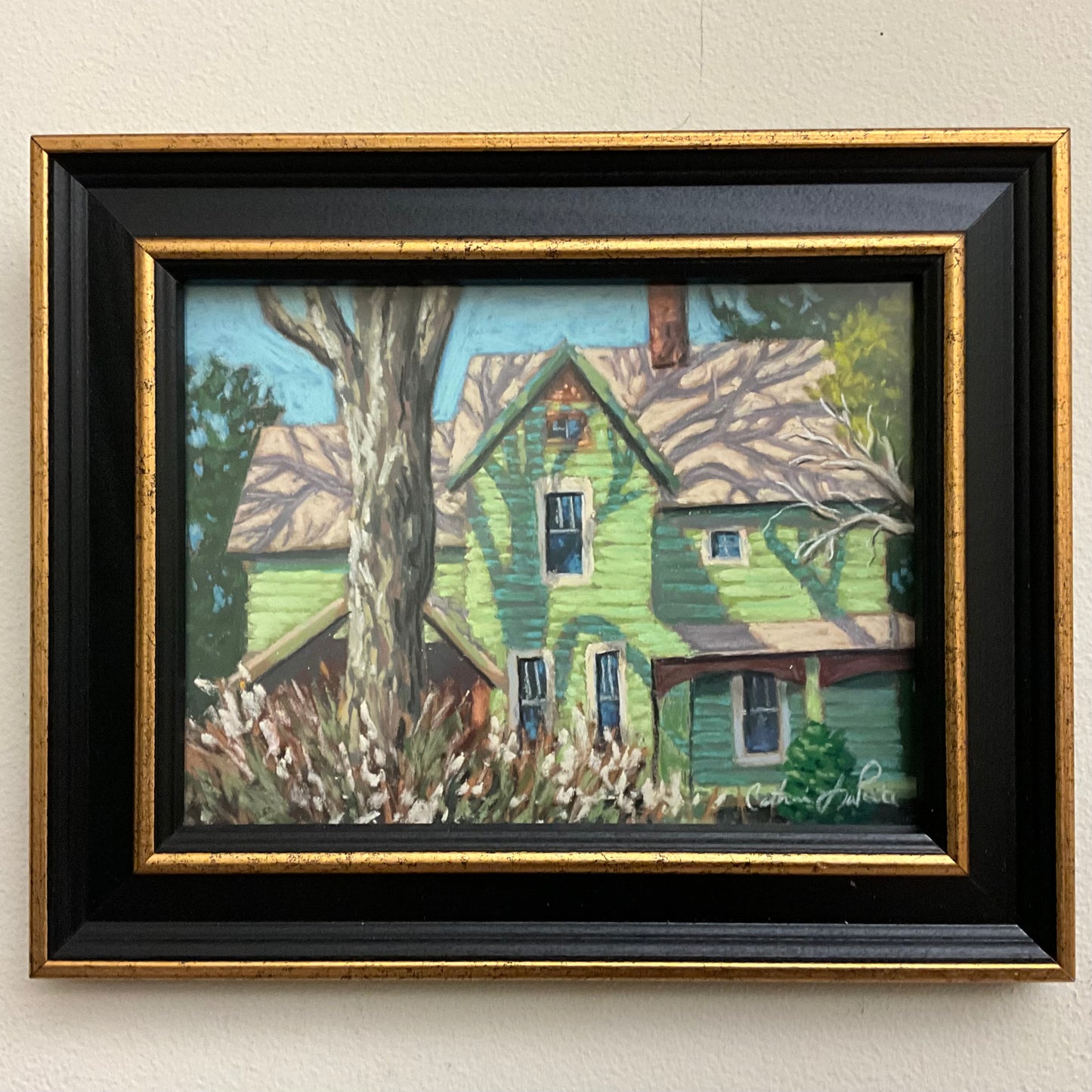 Spring on Broad Street- Original Framed Pastel