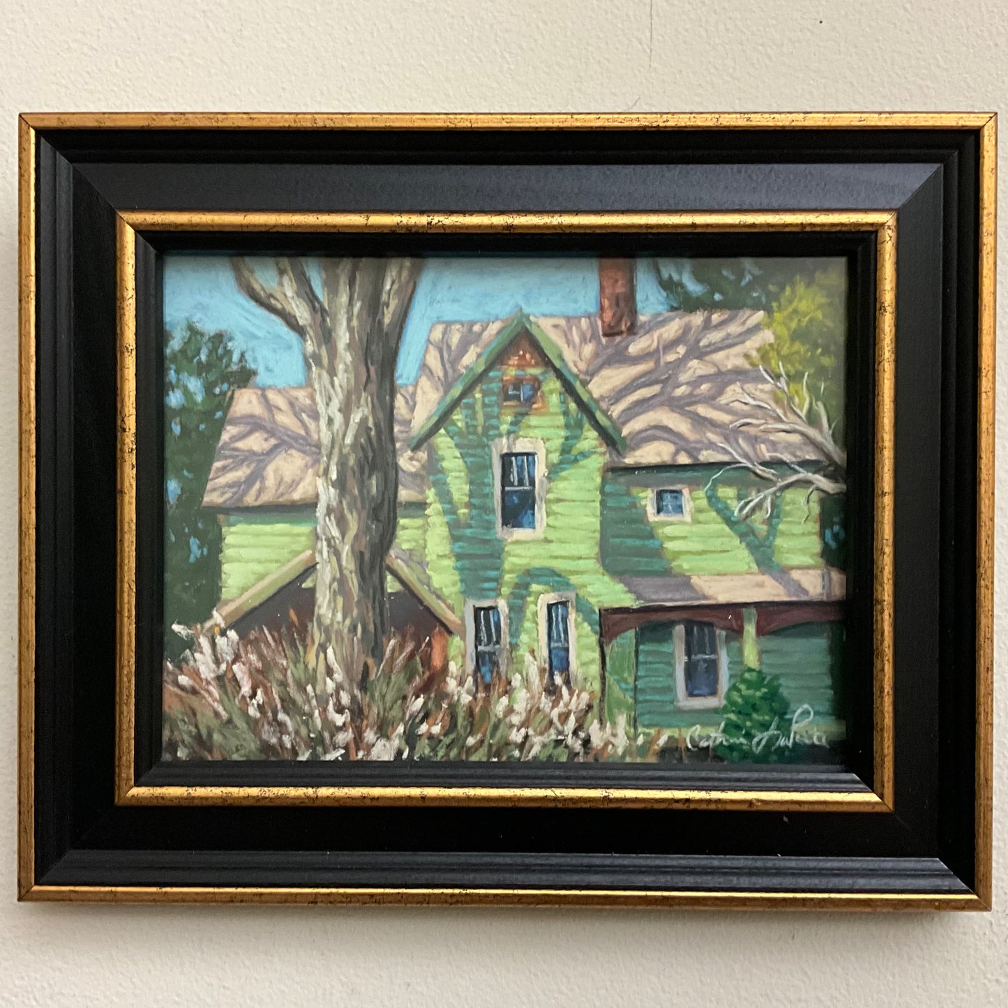Spring on Broad Street- Original Framed Pastel