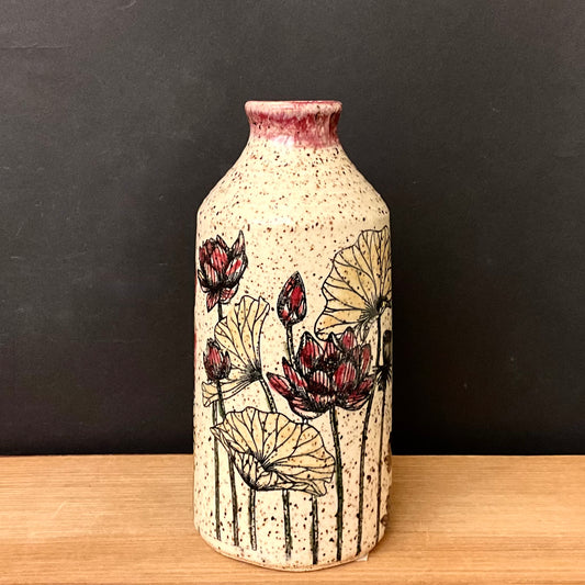 Vase with Floral Design