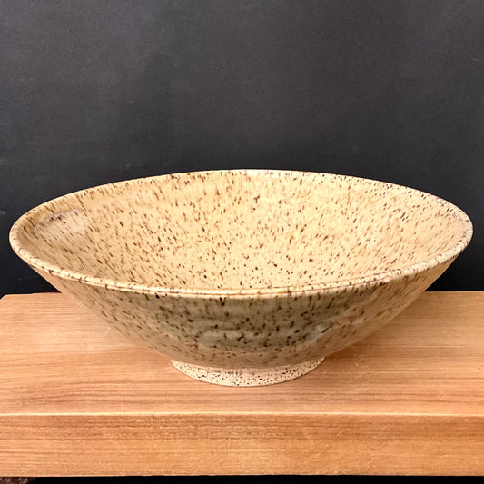 Pasta Bowl Gold with Brown Specs