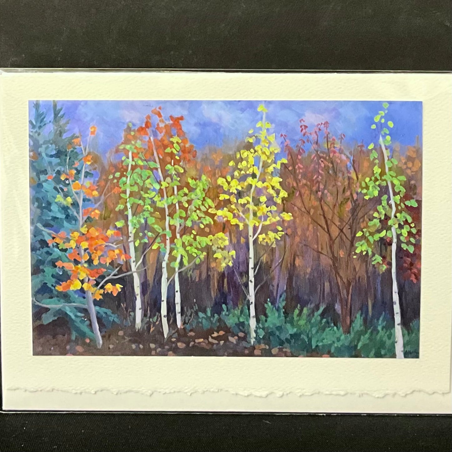 “Birches From My Window” Note Card