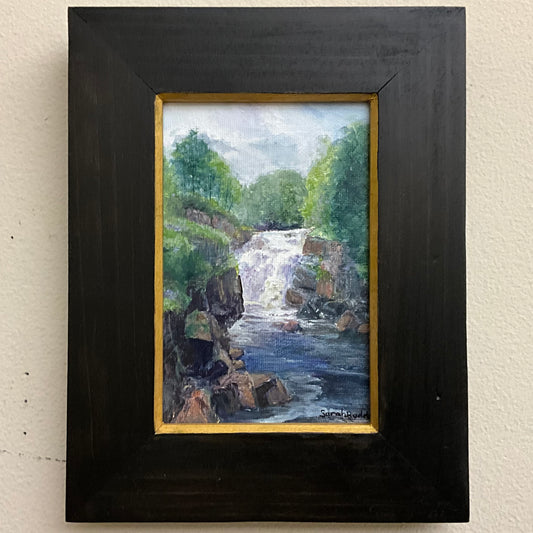 “Rainbow Falls in Clare, NY” Original Painting