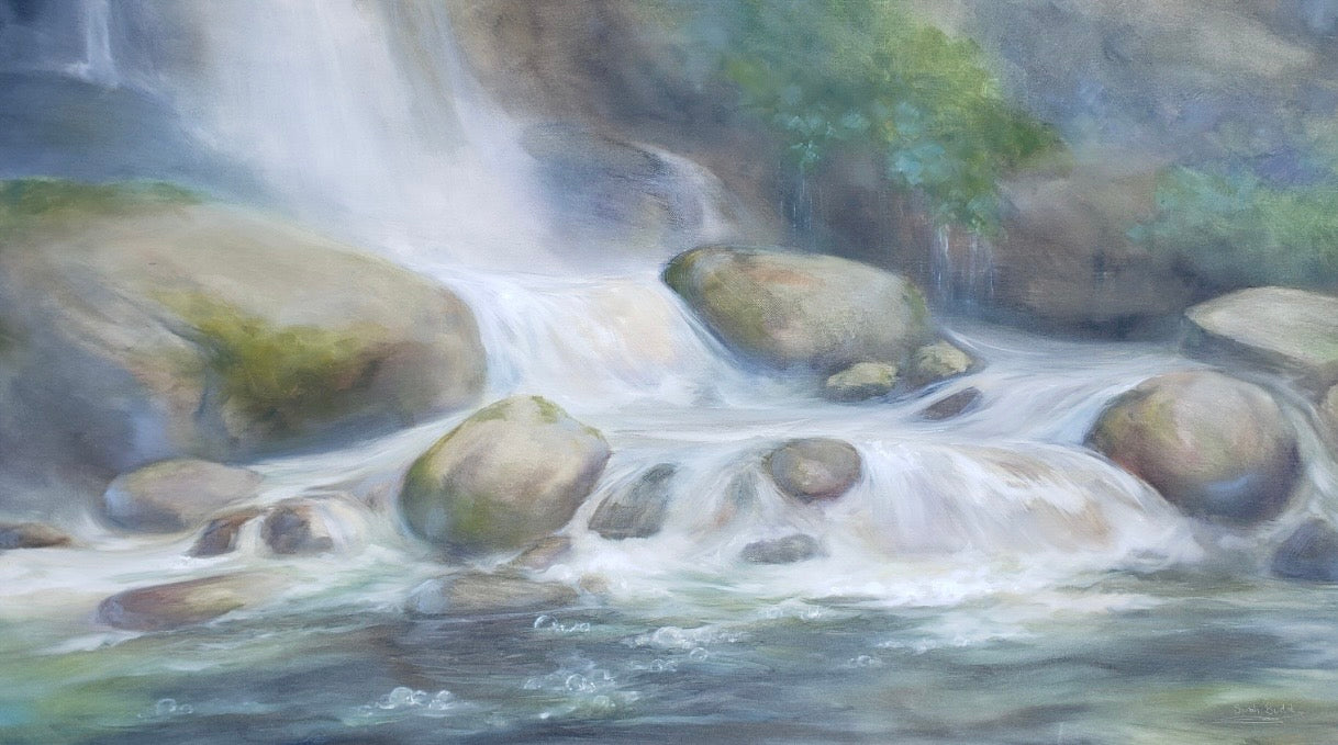 “Bubbling Waterfall” Original Painting