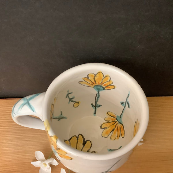 Mug with New Orange Flower Design