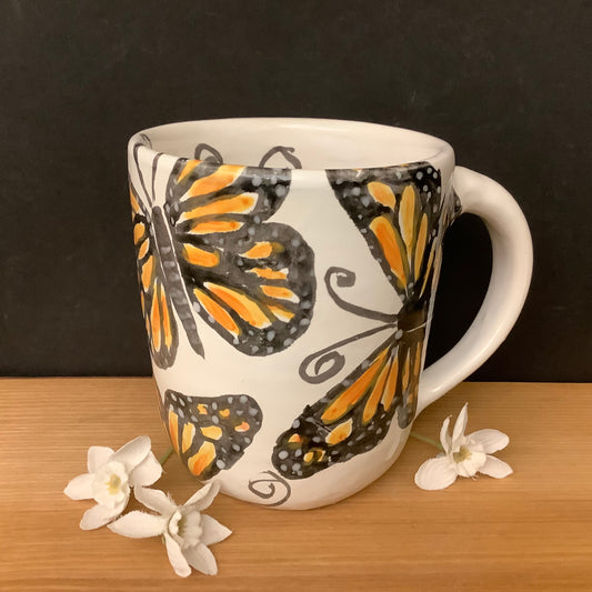 Mug with Monarch Butterfles