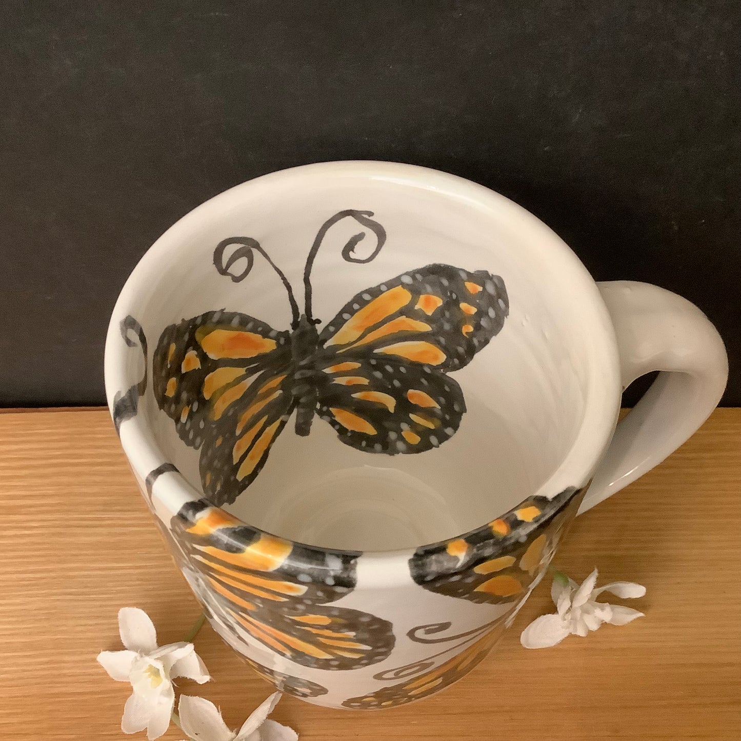 Mug with Monarch Butterfles