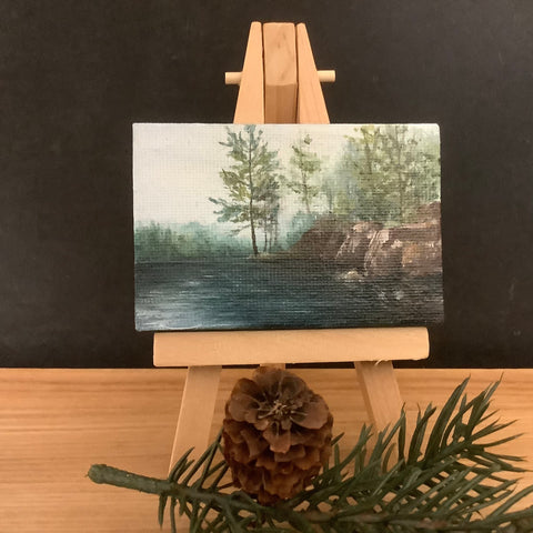 “Blake Lake I" miniature oil on canvas