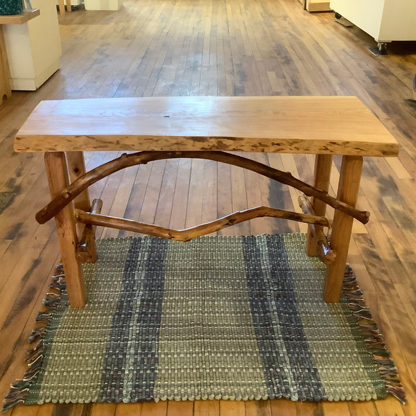 Accent Table/bench Cherry Top with Applewood Legs(#2406)