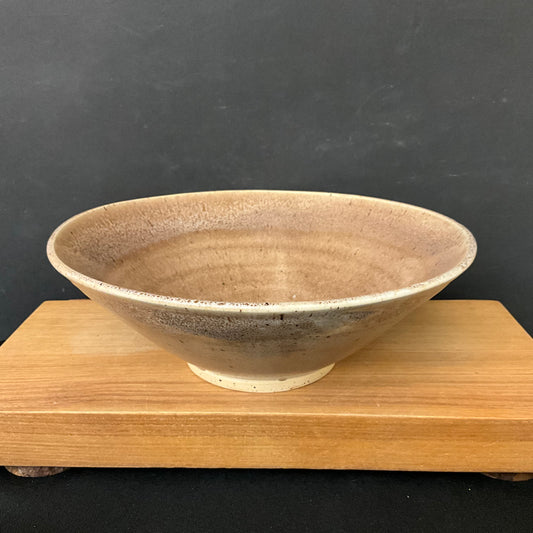 Pasta Bowl Light Brown Speckled Glaze