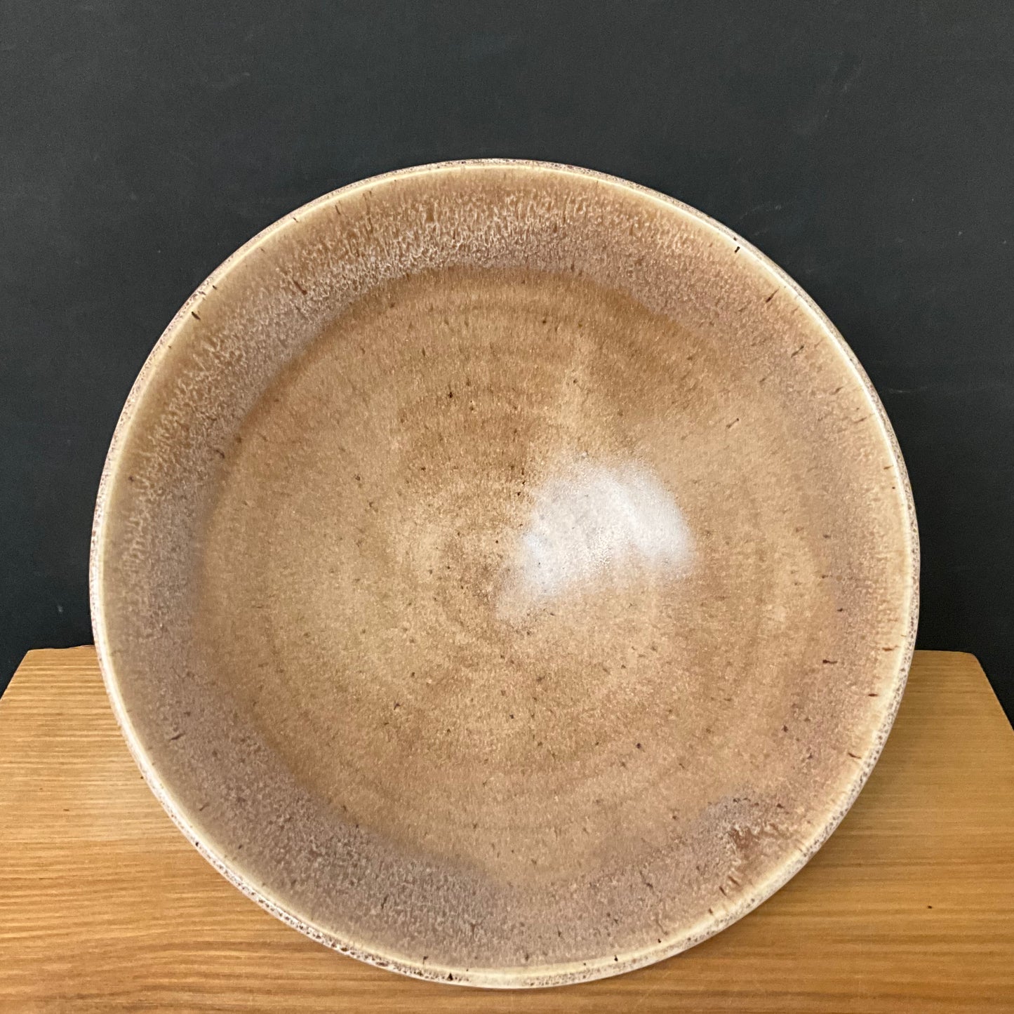 Pasta Bowl Light Brown Speckled Glaze