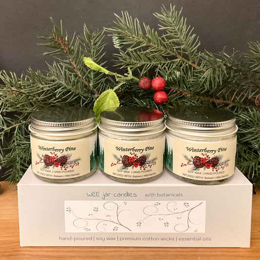 Wee Soy Candles Set of 3 Winterberry Scent