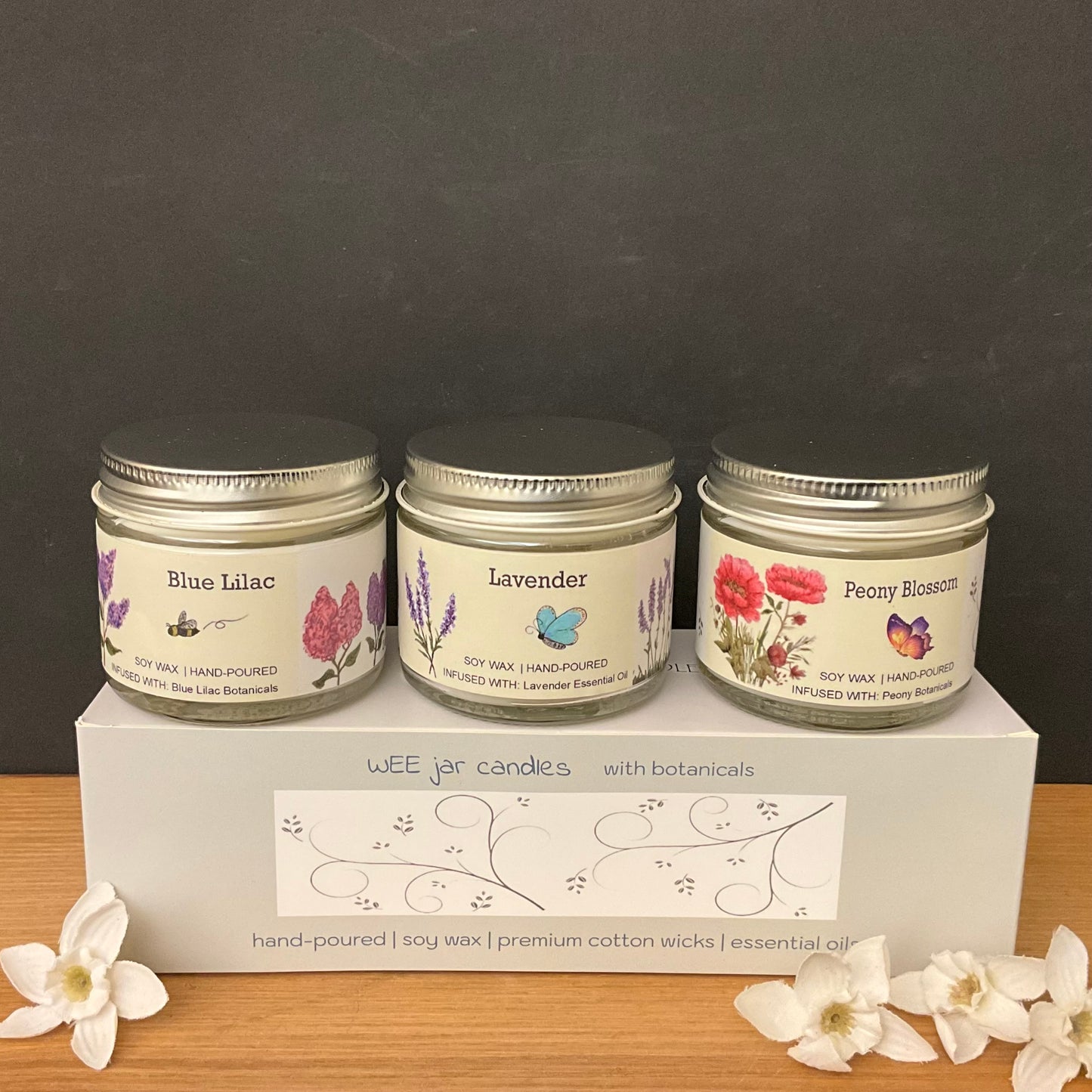 Wee Soy Candles Set of 3 Assorted Wildflower Scents