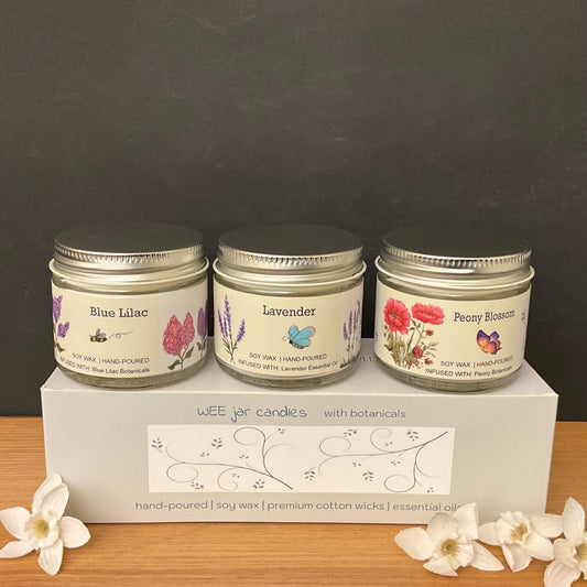 Wee Soy Candles Set of 3 Assorted Wildflower Scents