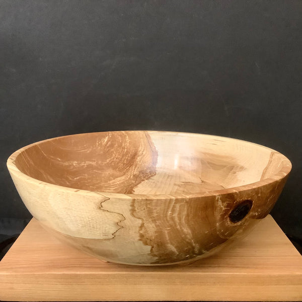 Deep Beech Footed Bowl