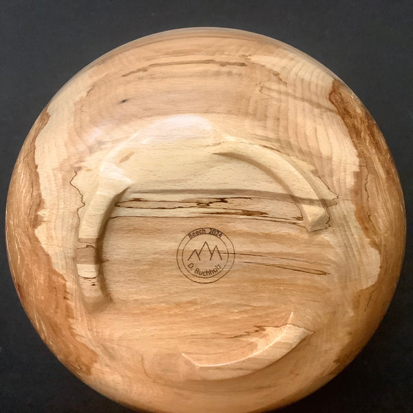 Deep Beech Footed Bowl