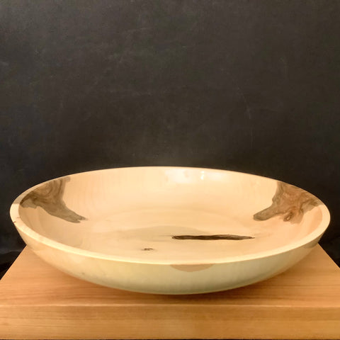 Shallow Maple Footed Bowl