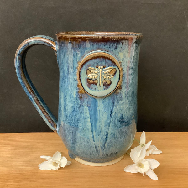 Mug Blue Dragonfly Design