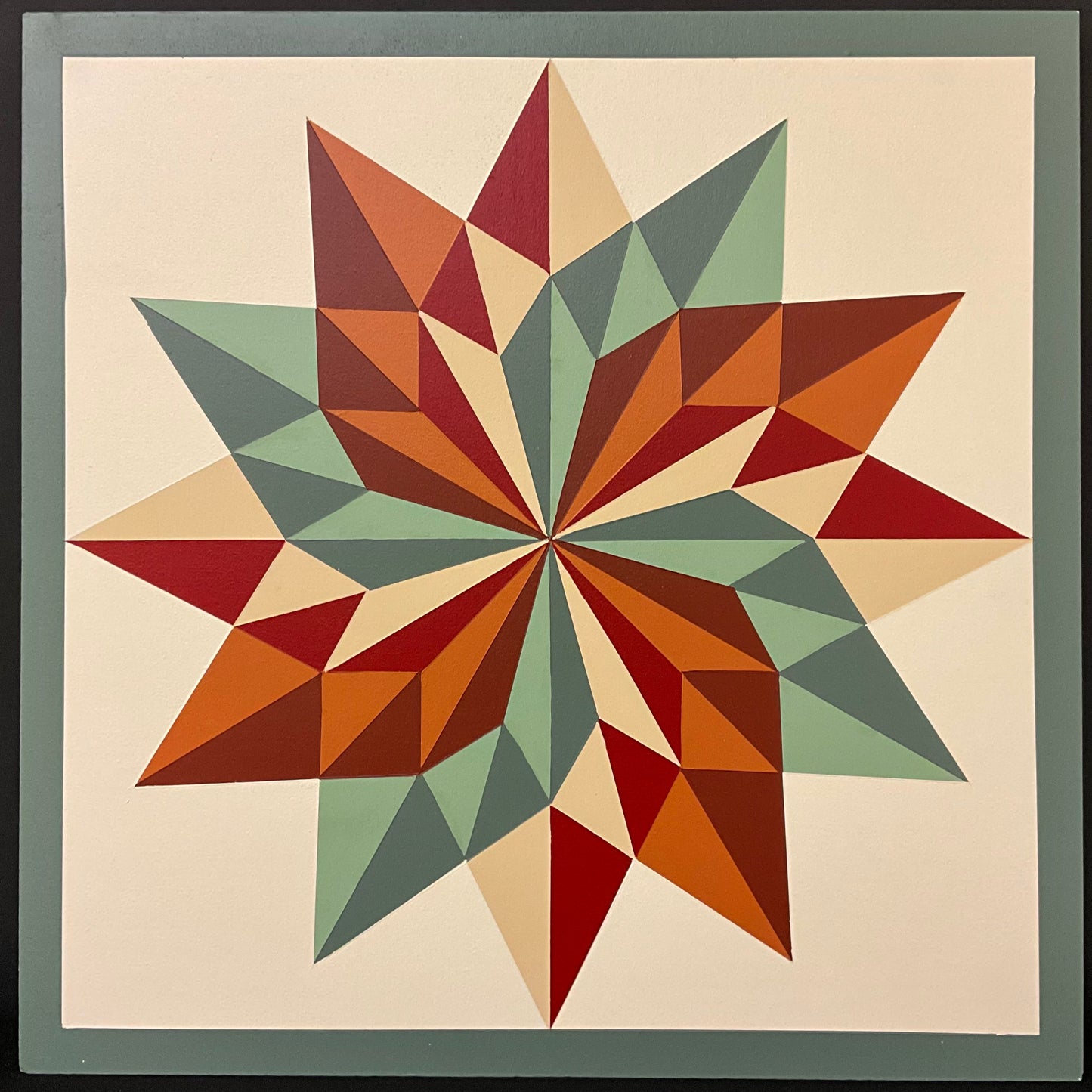 Barn Quilt Fall Love Blossom 2’ x 2’