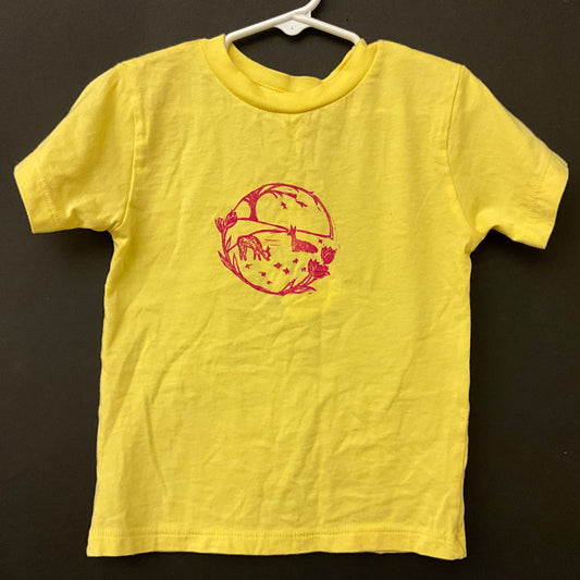 T-Shirt “Alpaca Meadow” Sunflower Yellow, Size 3