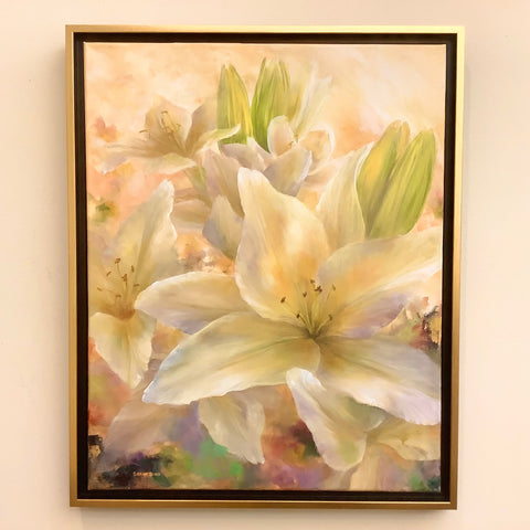 “Lilies of Peace" Acrylic on Canvas