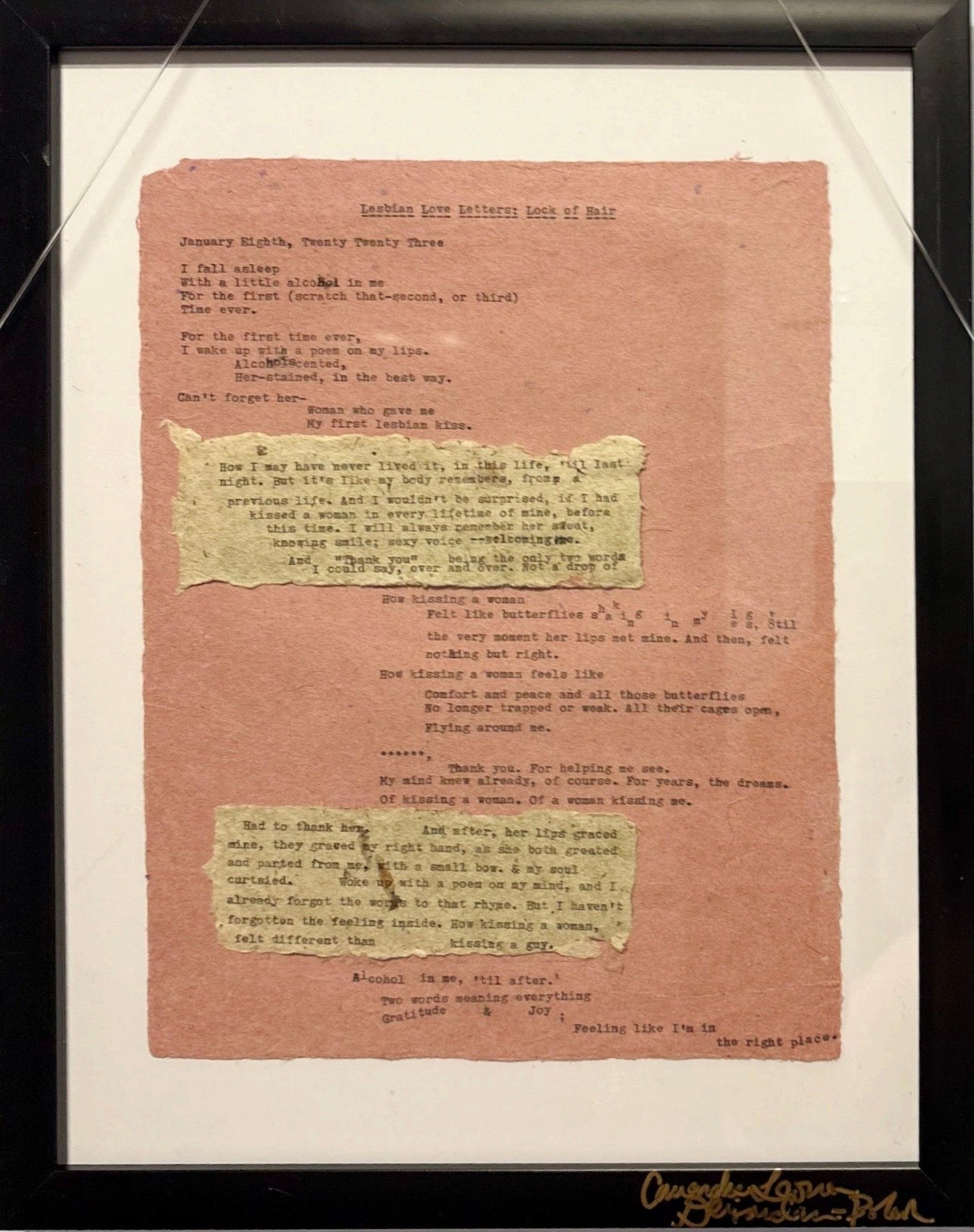 Lesbian Love (Lust) Letter