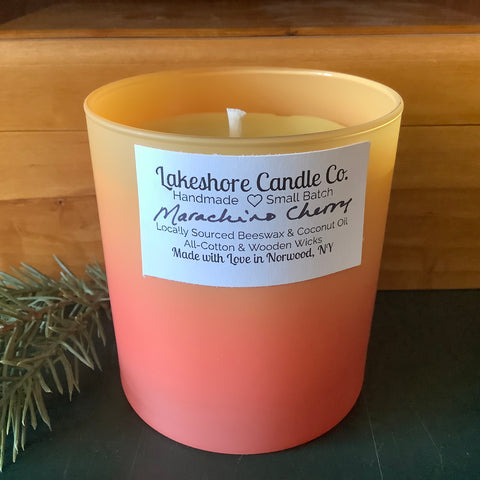 Maraschino Cherry Beeswax Candle 8oz