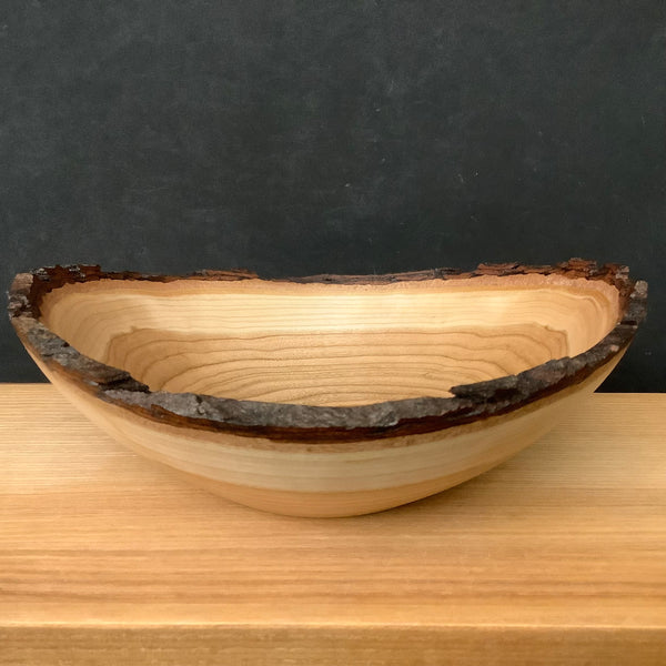 7" oval Cherry Live Edge Bowl #170