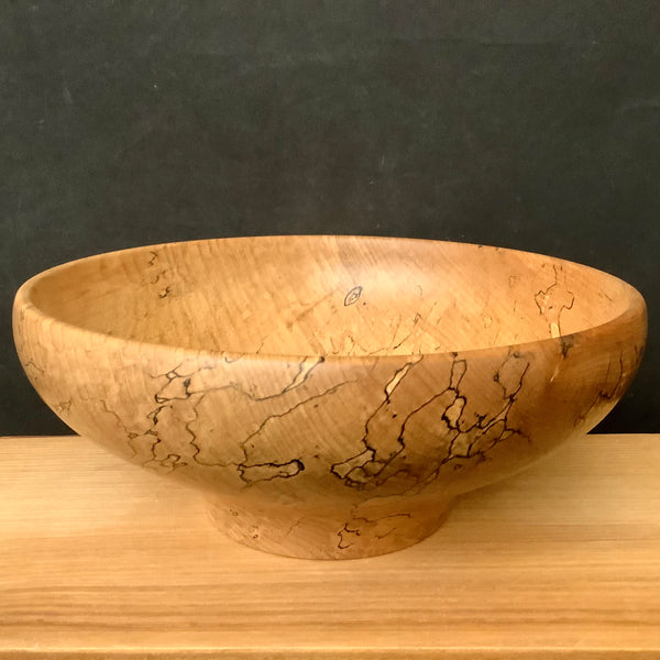 8" round Sugar Maple Spalted Bowl #176