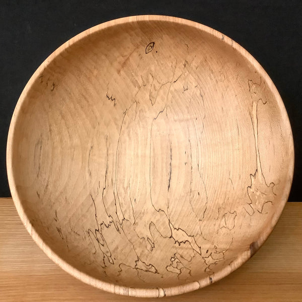 8" round Sugar Maple Spalted Bowl #176