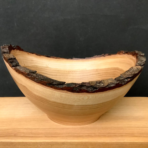 8.5" oval Cherry Live Edge Bowl #194