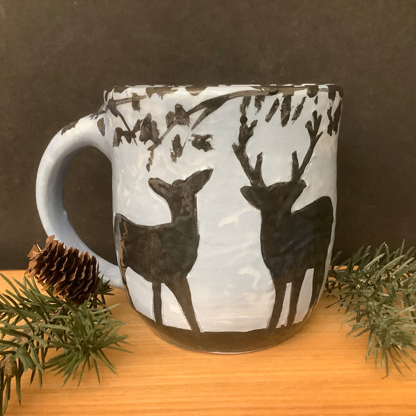 Deer Silhouette mug - Black