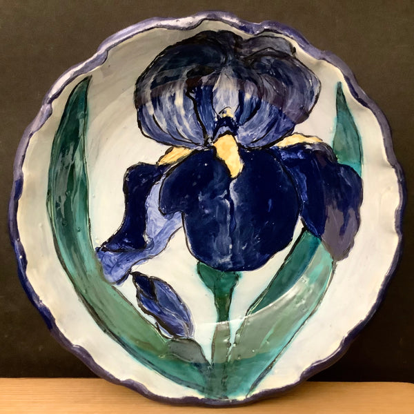 Blue Iris Pie Plate