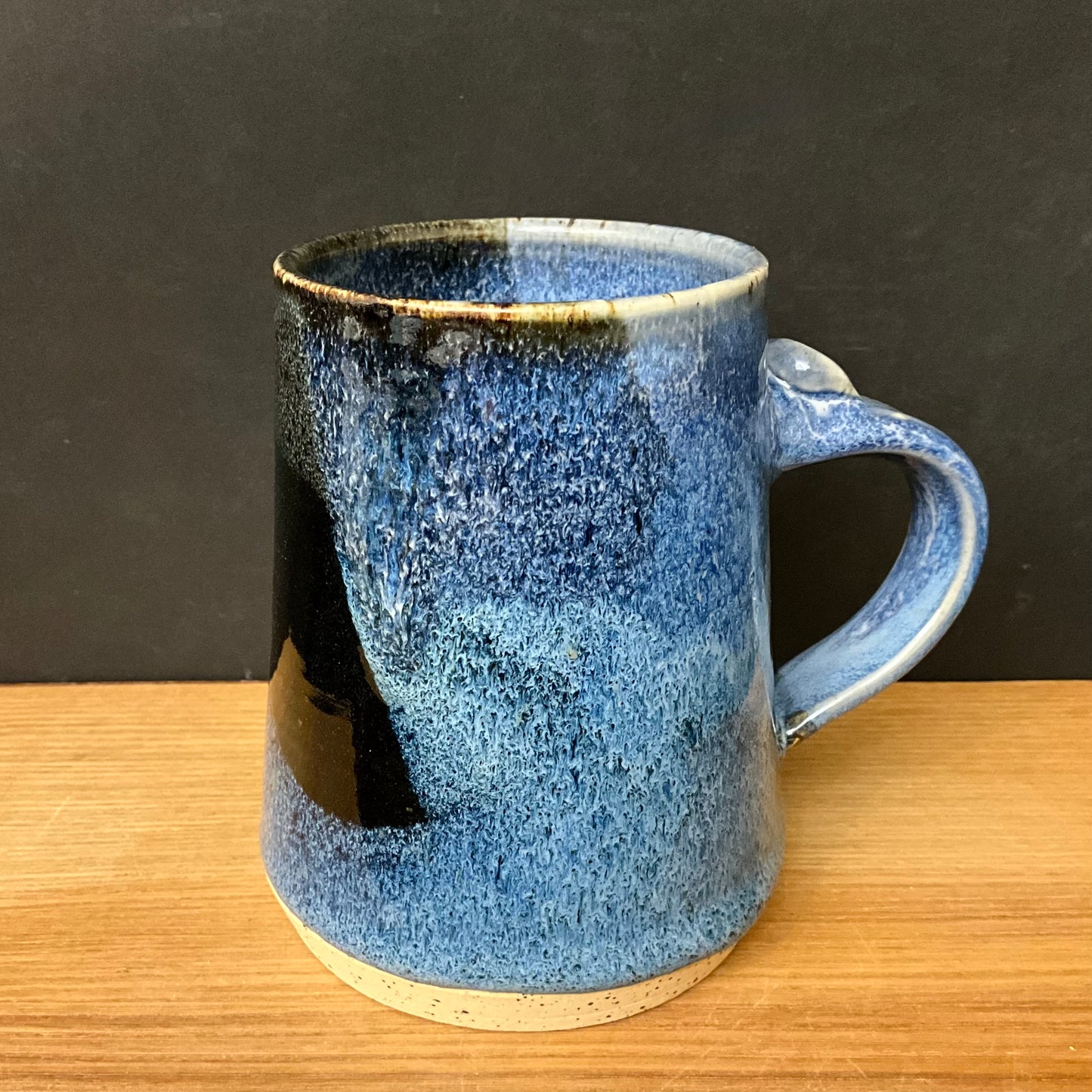 Tapered Mug in Blue & Black