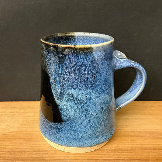 Tapered Mug in Blue & Black