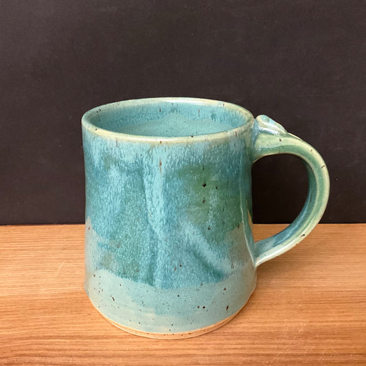 Tapered Mug in Turquoise & Green