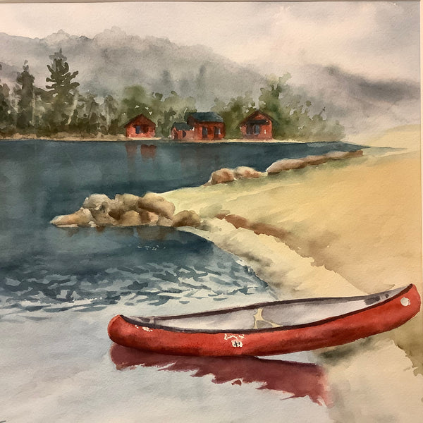 Red Canoe Notecard