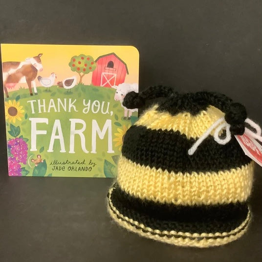 Knitted Bumblebee Baby/toddler Hat