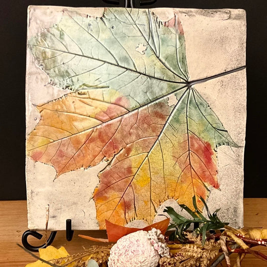 Trivet Maple Leaves in Fall Colors