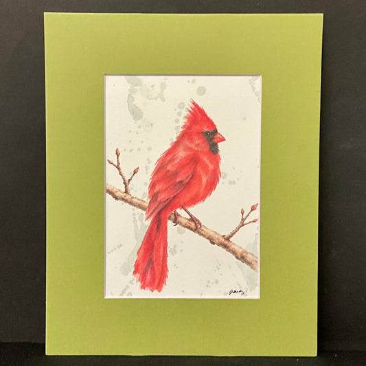 Cardinal Watercolor Print