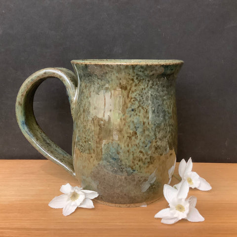 Green Mug with Handle