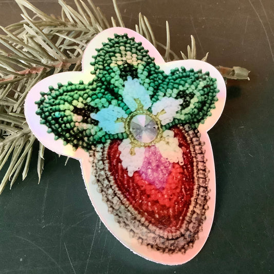 Mohawk Strawberry Sticker