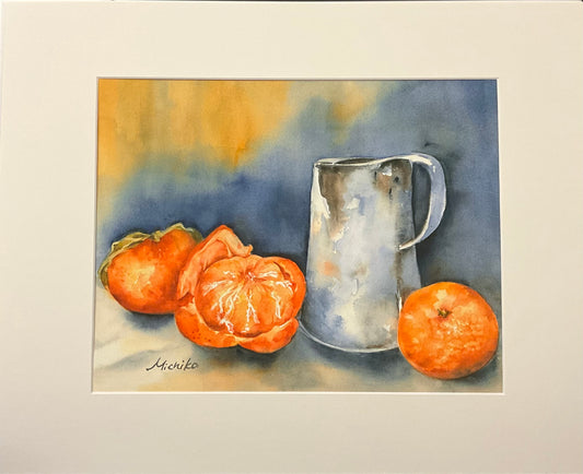 Tangerine and Pitcher Print