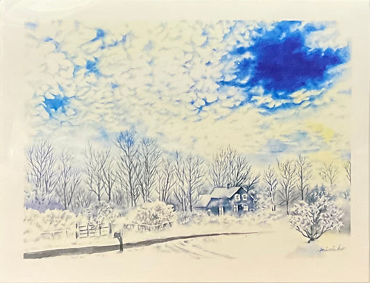 After the Snowstorm Notecard