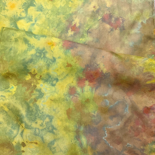 Medium Ice Dyed Haboti Scarf - Glimmering Forest