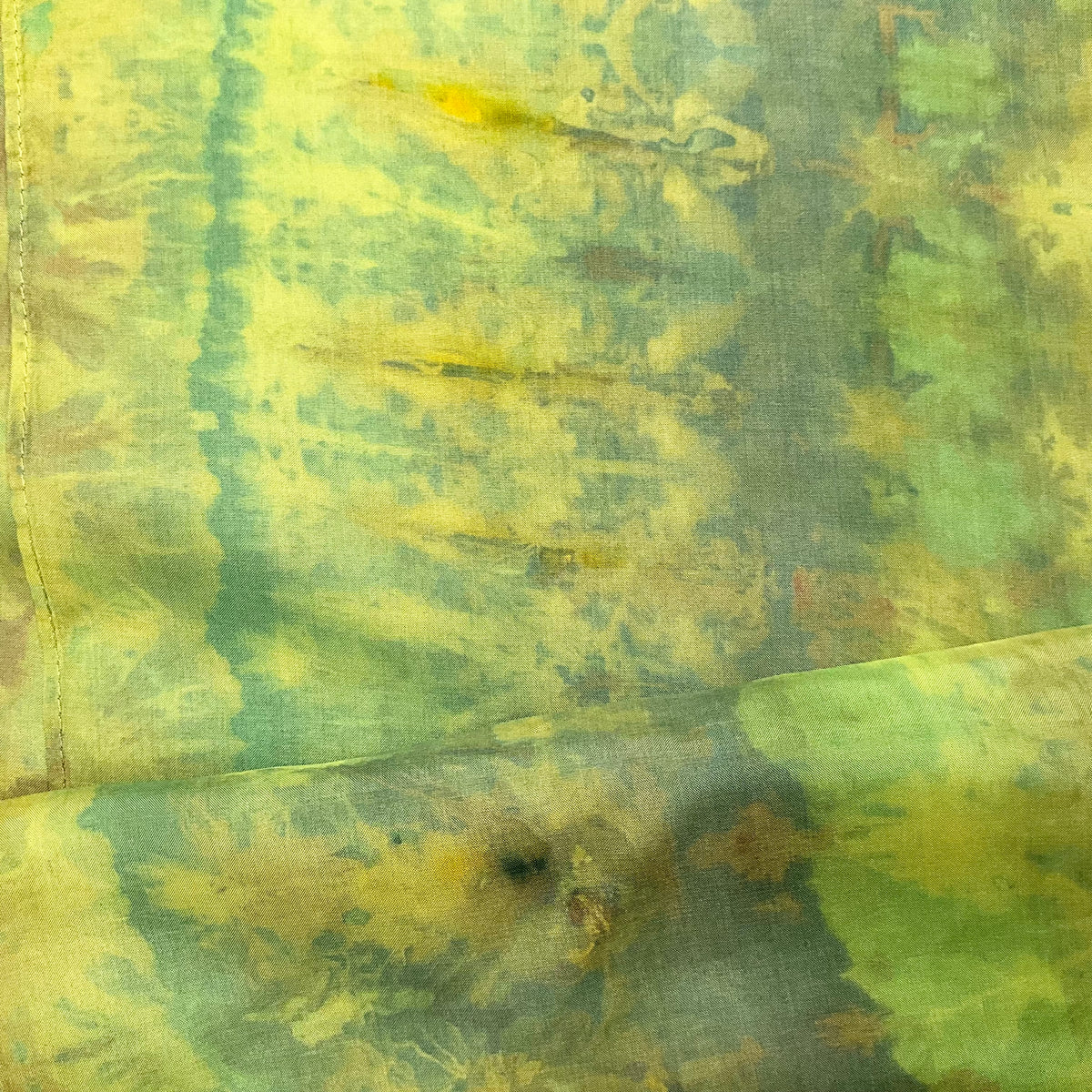 Small Ice Dyed Haboti Scarf - Glimmering Forest