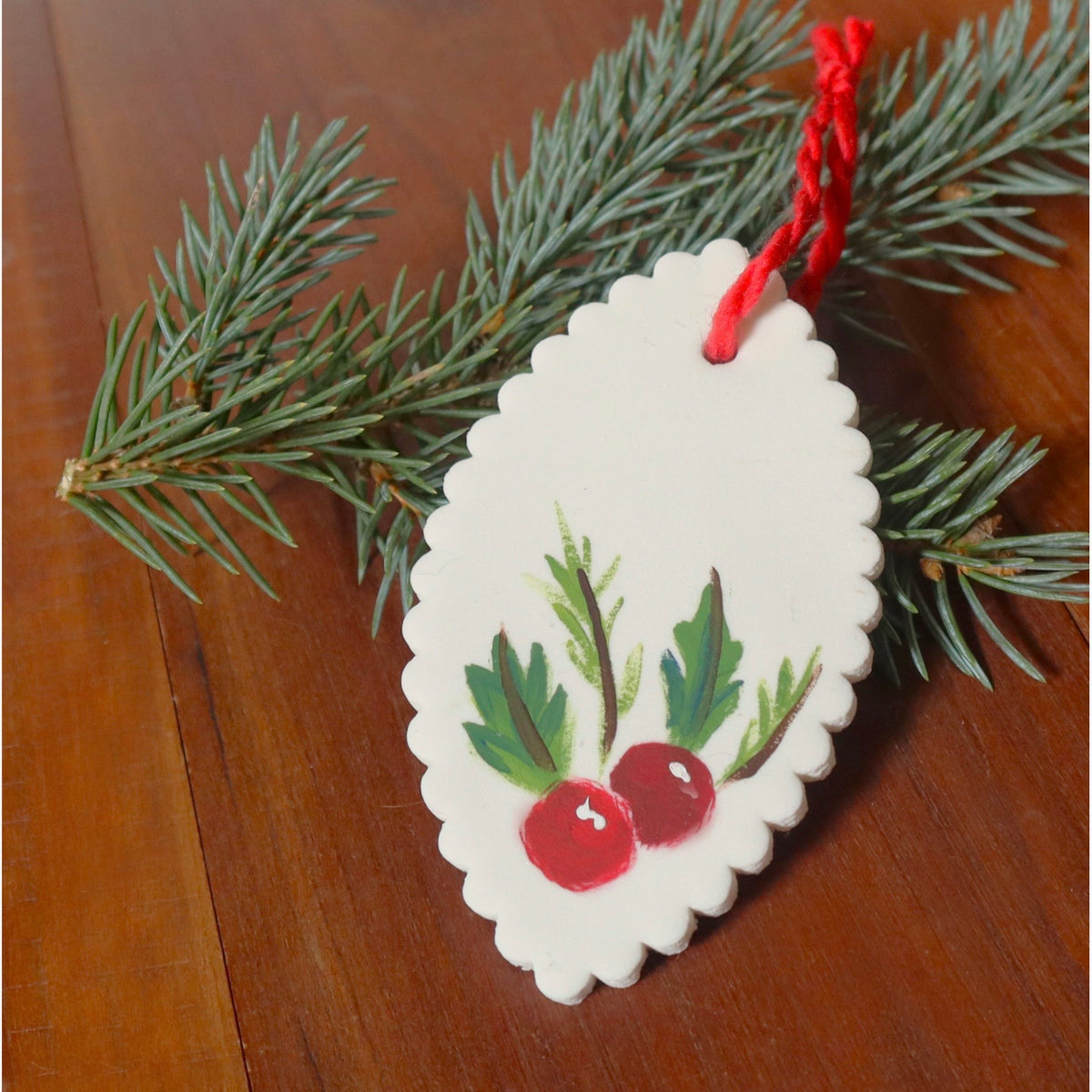 Hand Painted Air Dry Clay Ornaments Workshop with Mona Zillah, Saturday November 21st, 10am-noon, The TAUNY Center
