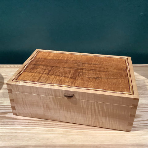 Curly Maple & Koa wood Box