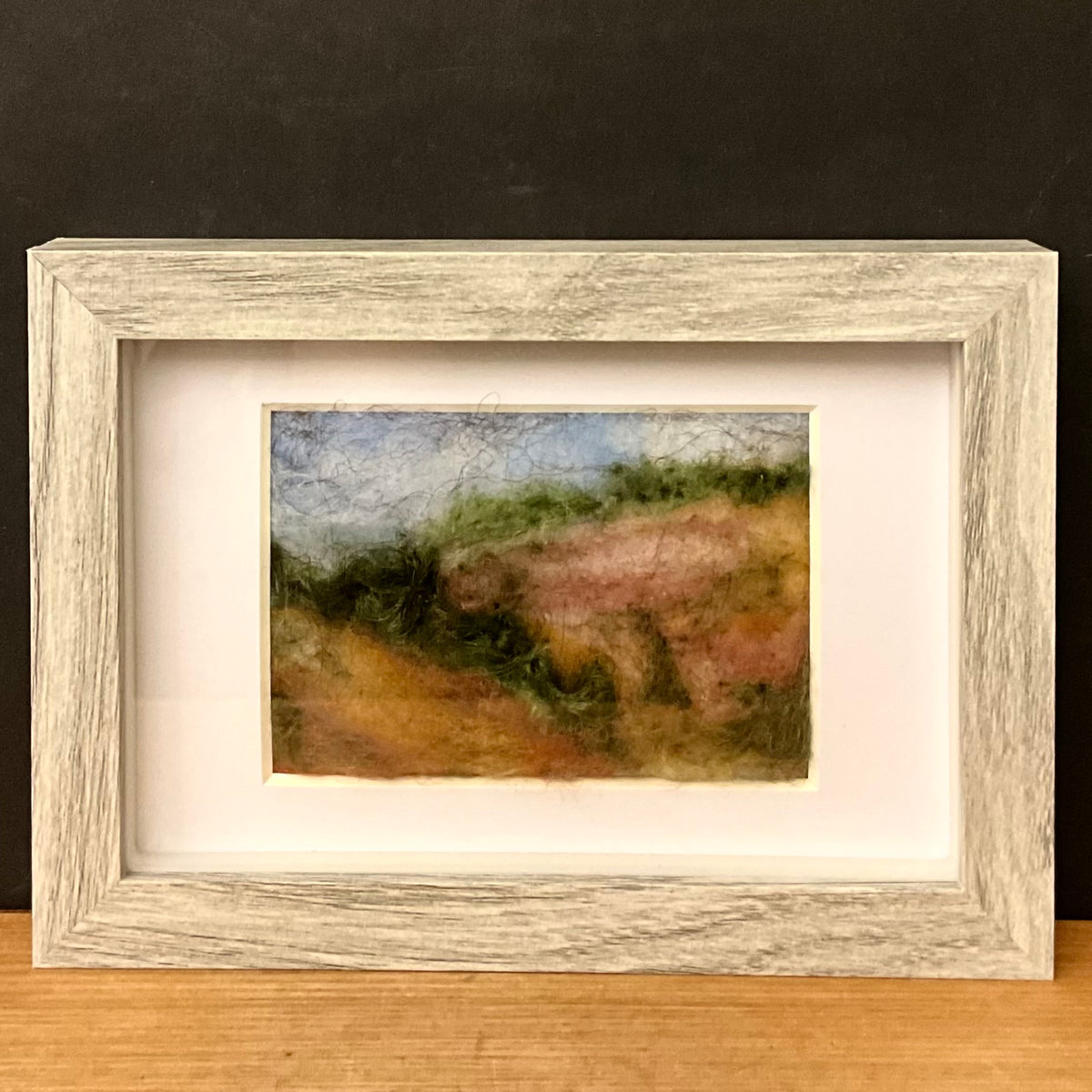"Fall Weeds" Hand Felted Landscape