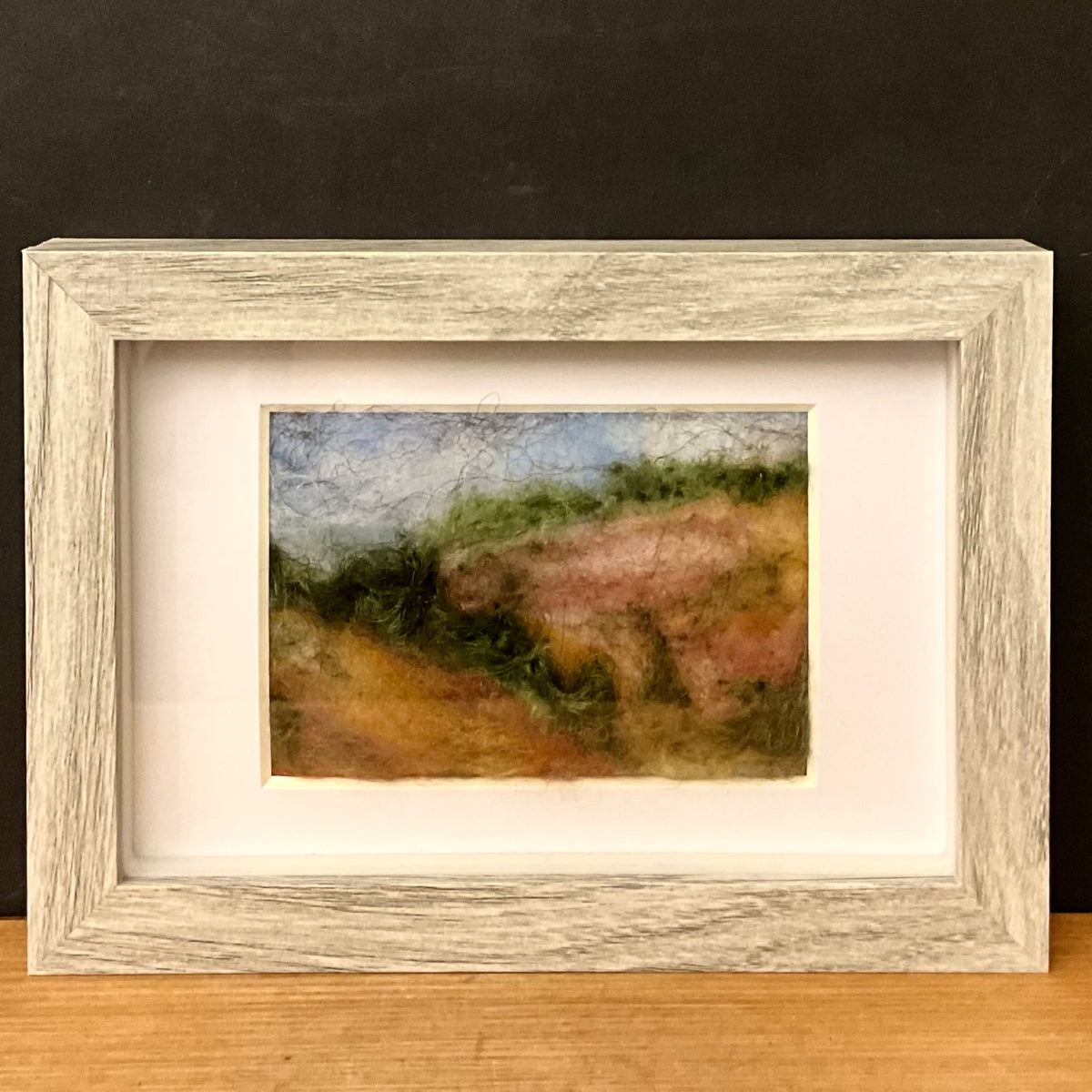 "Fall Weeds" Hand Felted Landscape